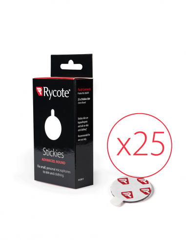 RYCOTE | 066301 | Pack de 25 Stickies Advanced de forme ronde, diamètre 23mm