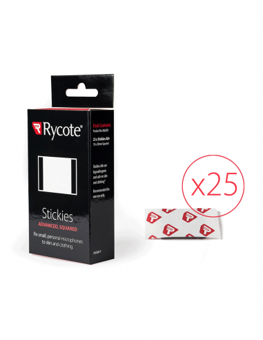 RYCOTE | 066303 | Pack de 25 Stickies Advanced de forme carrée, 20x20mm