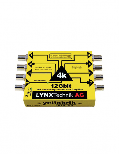 LYNX TECHNIK AG | DVD-1417 | Distributeur SDI 1>7 l 12Gbit, Reclocking