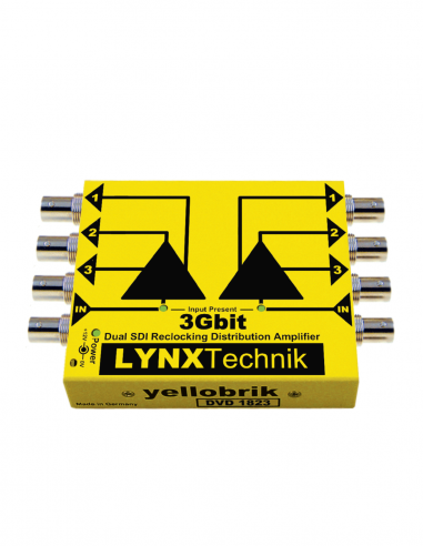LYNX TECHNIK AG | DVD-1823 | Distributeur double canal SDI 1>3 l 3Gbit