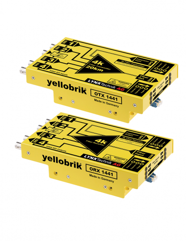 LYNX TECHNIK AG | OTR-1441 | Émetteur-récepteur Fibre 12G/4K (OTX-1441 + 2ORX-1441) - LC