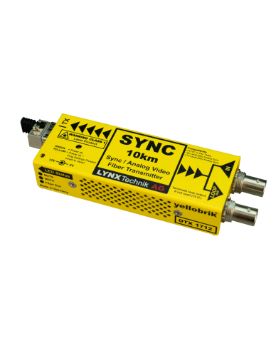 LYNX TECHNIK AG | OTX-1712-MM | Sync Analogique / Émetteur Fibre - MM