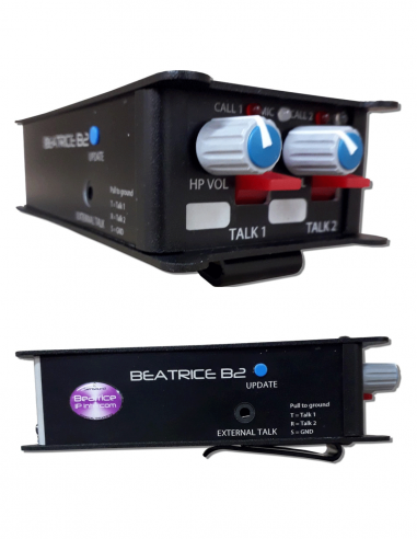 GLENSOUND | Beatrice B2 | Boitier Ceinture ultra-compact DANTE/AES67 2 canaux