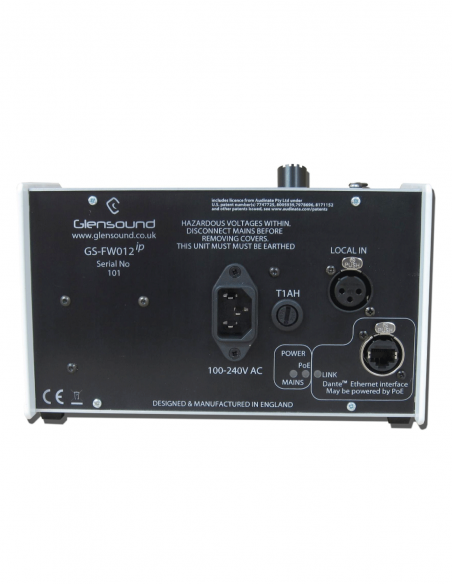 GLENSOUND | GS-FW012 IP | Pupitre commentateurs 4 circuits 4-fils et Dante®