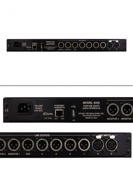 STUDIO TECHNOLOGIES | M5330 | Convertisseur audio analogique multi I/O vers DANTE™