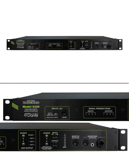 STUDIO TECHNOLOGIES | M5330 | Convertisseur audio analogique multi I/O vers DANTE™