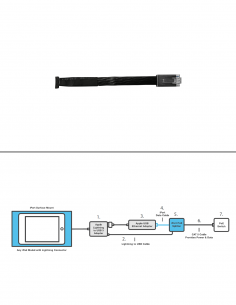 Support mural Domo Slide avec fonction de chargement pour iPad 10.9 & 11  pouces - Noir