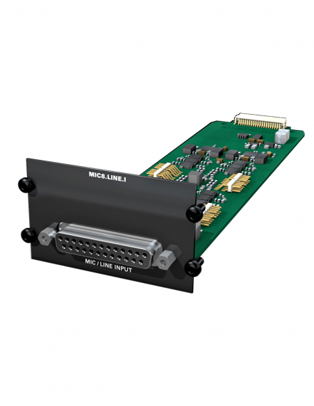 DIRECTOUT  TECHNOLOGIES | MIC8-LINE.I | Carte 8 Entrées Analogiques Micro | Slot C