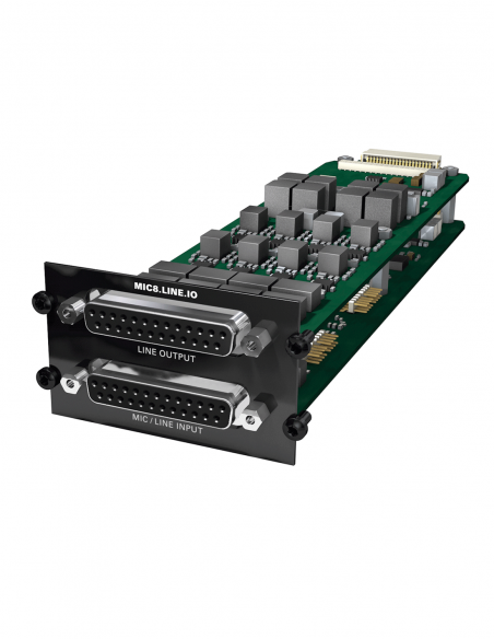 DIRECTOUT  TECHNOLOGIES | MIC8-LINE.IO | Carte 8 Entrées / Sorties Analogiques Micro | Slot C