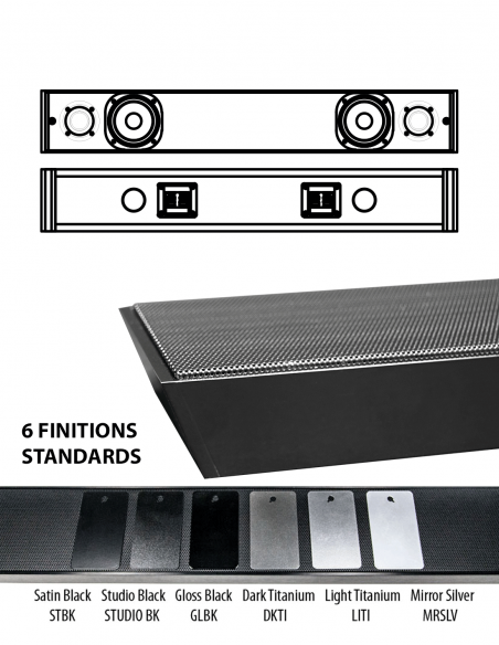 JAMES LOUDSPEAKER | SPL3-LR | Barre de Son Passive Stéréo | 2 Canaux | 100W