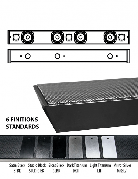 JAMES LOUDSPEAKER | SPL3-LCR | Barre de Son Passive LCR | 3 Canaux | 100W