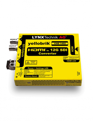 LYNX TECHNIK AG | CHD-1402 | Convertisseur 4K HDMI vers SDI 12G