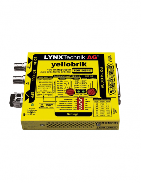 LYNX TECHNIK AG | PDM-1484-D | Embeddeur / Désembeddeur audio AES/analogiques symétriques 