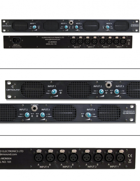 GLENSOUND | GS-MON004 | Unité de monitoring audio l 4 canaux