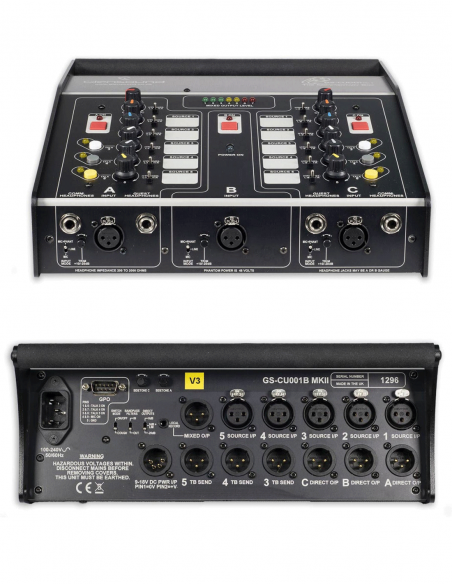 GLENSOUND | GS-CU001 B (MKII V3) | Pupitre 3 Commentateurs | Transformateur Symétrique