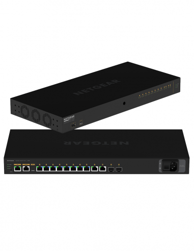 NETGEAR AV | GSM4212PX | Switch 10 ports (8 PoE+) Gigabit Ethernet | 2 Ports SFP+
