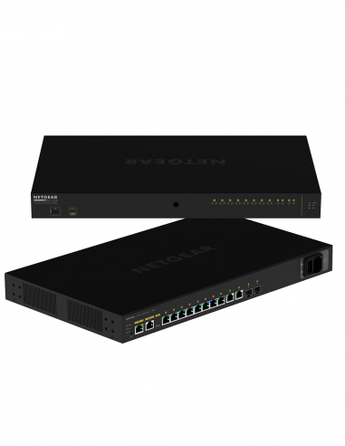 NETGEAR AV | GSM4212UX | Switch 10 ports (8 PoE++) Gigabit Ethernet | 2 Ports SFP+