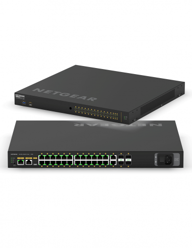 NETGEAR AV | GSM4230PX | Switch 26 ports (24 PoE+) Gigabit Ethernet | 4 Ports SFP