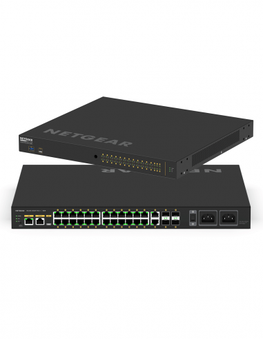 NETGEAR AV | GSM4230UP | Switch 26 ports (24 PoE++) Gigabit Ethernet | 4 Ports SFP