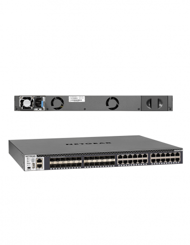 NETGEAR AV | XSM4348S | Switch 24 ports 10 Gigabit Ethernet | 24 Ports SFP+ 