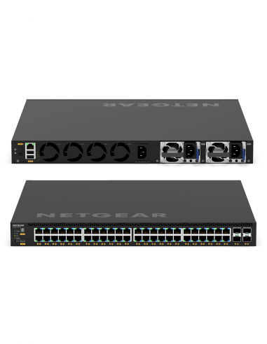 NETGEAR AV | GSM4352 | Switch 48 ports (PoE+) Gigabit Ethernet | 4 Ports SFP