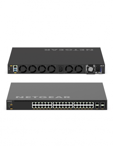 NETGEAR AV | XSM4340CV​​ | Switch 36 ports 10 Gigabit (PoE++) Ethernet | 4 Ports SFP28