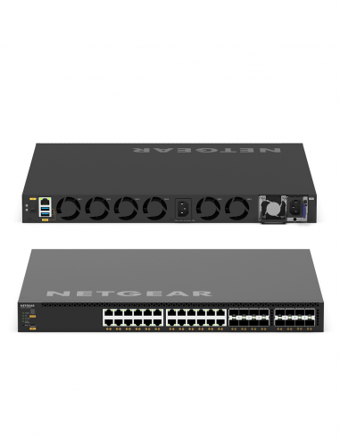 NETGEAR AV | XSM4340V | Switch 24 ports 10 Gigabit Ethernet | 8 ports SFP+ | 8 Ports SFP28