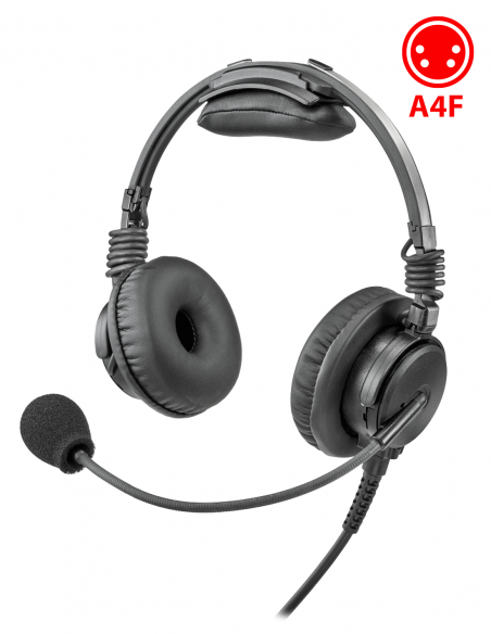 RTS | PHD-A4F-150 | Micro-casque Léger Fermé Binaural Premium | A4F