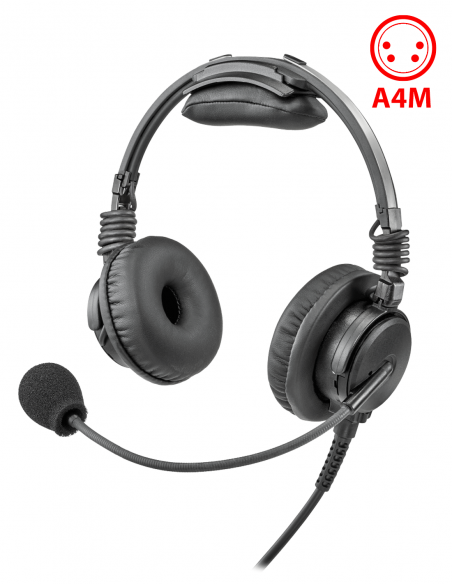 RTS | PHD-A4M-150 | Micro-casque Léger Fermé Binaural Premium | A4M