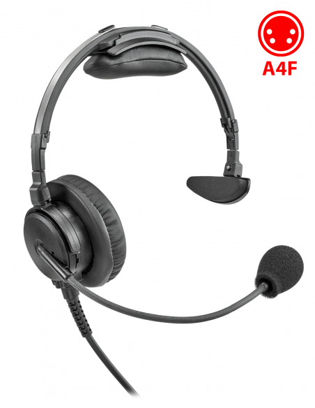 RTS | PHS-A4F-300 | Micro-casque Léger Fermé Monaural Premium | A4F