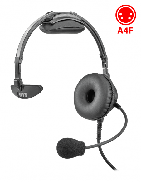 RTS | PHS-A4F-300 | Micro-casque Léger Fermé Monaural Premium | A4F