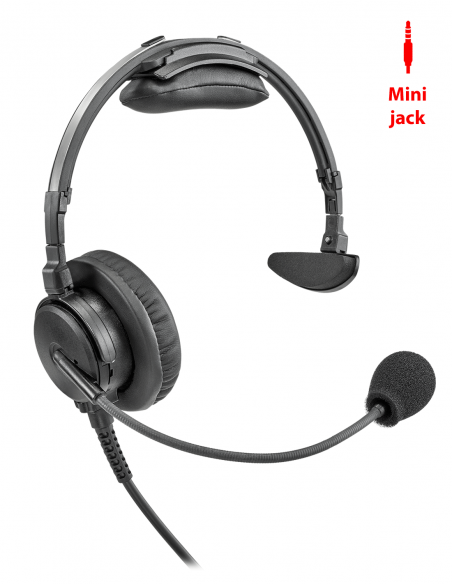 RTS | PHS-3.5-150 | Micro-casque Léger Fermé Monaural Premium | Mini Jack