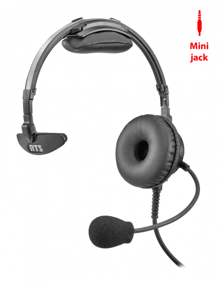 RTS | PHS-3.5-150 | Micro-casque Léger Fermé Monaural Premium | Mini Jack