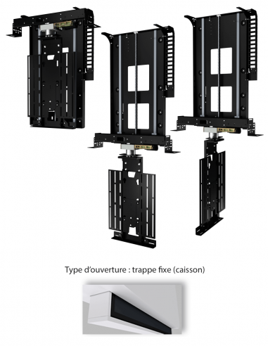 FUTURE AUTOMATION | I-LSM-S-BE7 | Ascenseur TV Inversé à caisson avec pivot central 180° | Taille 7