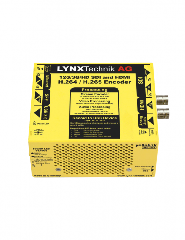 LYNX TECHNIK AG | PEC-1464 | Streamer et enregistreur HDMI H.264/H.265 12G-SDI/4K-UHD