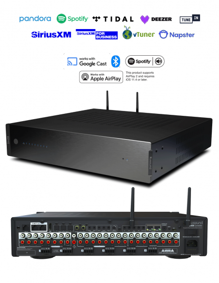 RUSSOUND | SMZ-8 | Centrale 8 sources / 8 zones | Streamer intégré