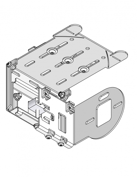 FUTURE AUTOMATION | SB-L100-ADJ-EX | Supports Ajustables 6-axes pour 1 Store LUTRON 100 | Montage Single