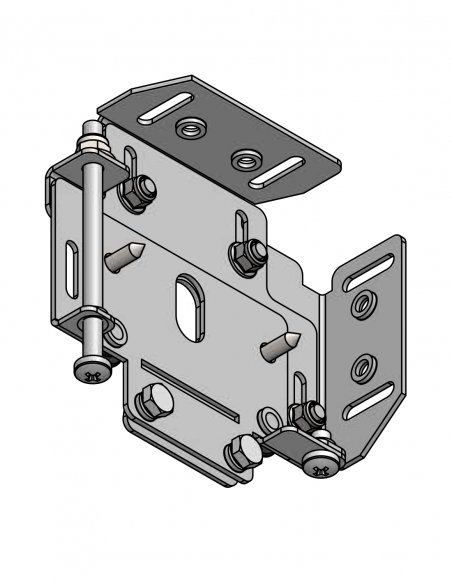 FUTURE AUTOMATION | SB-L100-UF-ADJ | Supports Ajustables pour 1 Store LUTRON 100 | Montage Single