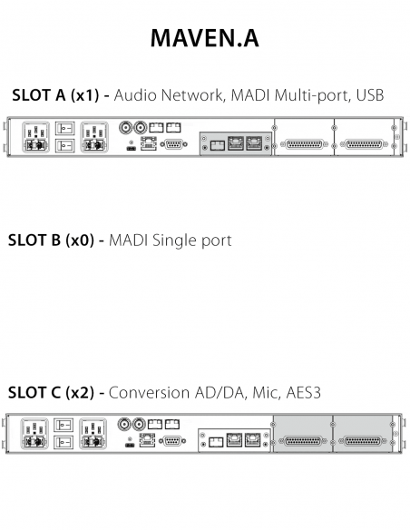 DIRECTOUT  TECHNOLOGIES | MAVEN.A (ESSENTIAL) | Processeur-Convertisseur-Routeur Audio Modulaire Compact
