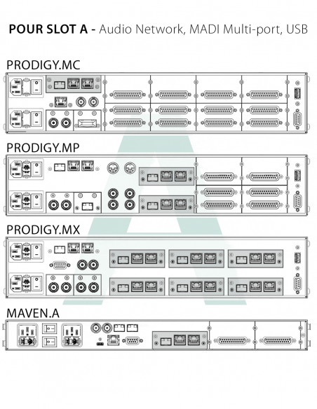 DIRECTOUT  TECHNOLOGIES | SG.IO | Carte SoundGrid Entrée / Sortie | Slot A