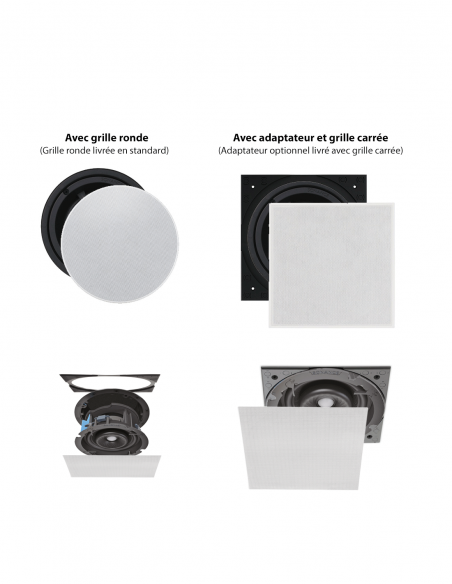 SONANCE | VX66R-SST | Enceinte Plafond 6'' Stéréo | 2 voies | 140W | HP Level 6