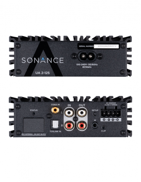 SONANCE | UA2-125 | Amplificateur Numérique | 2 canaux | Toslink - RCA