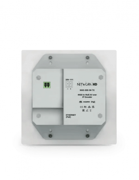 WYRESTORM | NHD-500-IW-TX | Émetteur Mural 4K60 4:4:4 | JPEG2000 | HDMI et USB-C