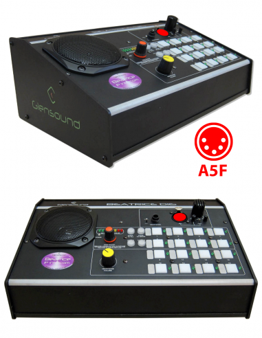 GLENSOUND | Beatrice D16 A5F | Unité intercom Dante 16 canaux l Format Pupitre | XLR-5F