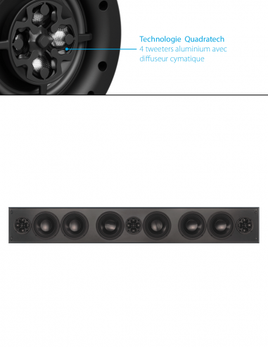 JAMES LOUDSPEAKER | SPL6QT-LCR | Barre de Son Quadratech Passive LCR 6