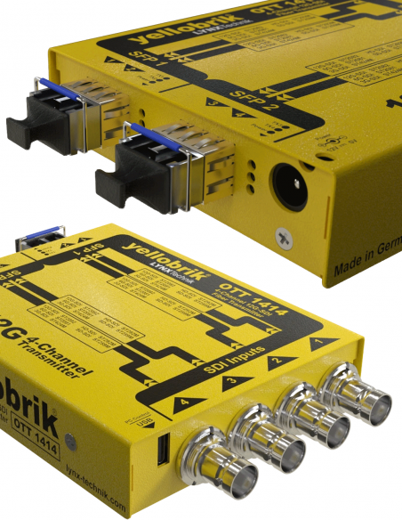 LYNX TECHNIK AG&nbsp;|&nbsp;OTT-1414&nbsp;|&nbsp;Émetteur Convertisseur 12G-SDI BNC vers Fibre
