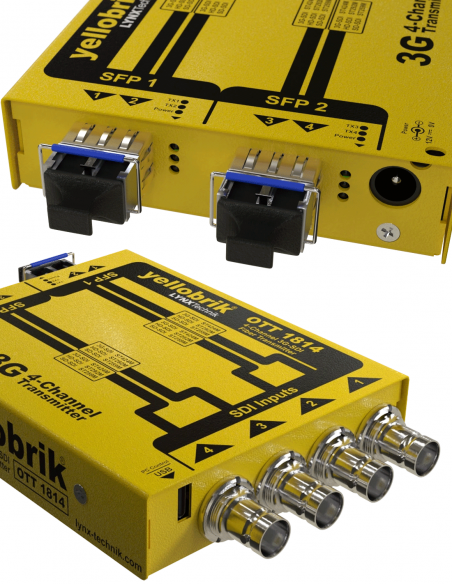 LYNX TECHNIK AG&nbsp;|&nbsp;OTT-1814&nbsp;|&nbsp;Émetteur Convertisseur 3G-SDI BNC vers Fibre