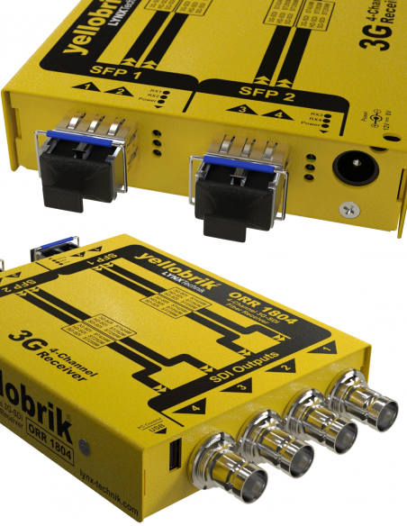 LYNX TECHNIK AG&nbsp;|&nbsp;ORR-1804&nbsp;|&nbsp;Récepteur convertisseur compact Fibre vers 3G-SDI BNC
