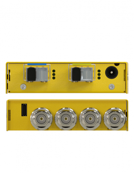 LYNX TECHNIK AG&nbsp;|&nbsp;OBD-1414&nbsp;|&nbsp;Émetteur et Récepteur Convertisseurs 12G-SDI Fibre - BNC