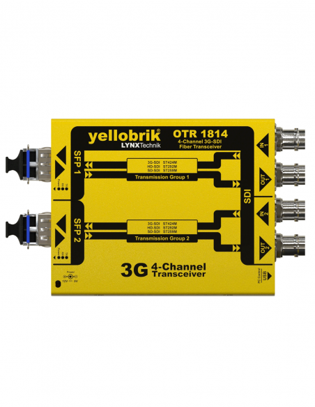 LYNX TECHNIK AG&nbsp;|&nbsp;OTR-1814&nbsp;|&nbsp;Émetteur-Récepteur Convertisseur 3G-SDI Fibre - BNC